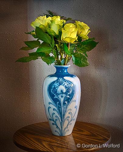 Yellow Roses Still Life_P1200090-2.jpg - Photographed at Smiths Falls, Ontario, Canada.